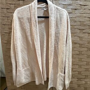 Barefoot Dreams Cardigan Sweater Cozychic Knit Open Cardigan Sweater Peach Med
